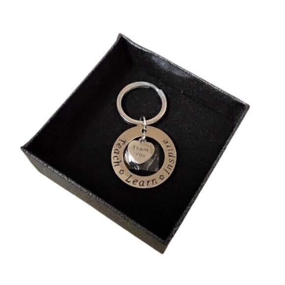Udobuy Teacher Appreciation Keychain Silver - Picture 1 of 5